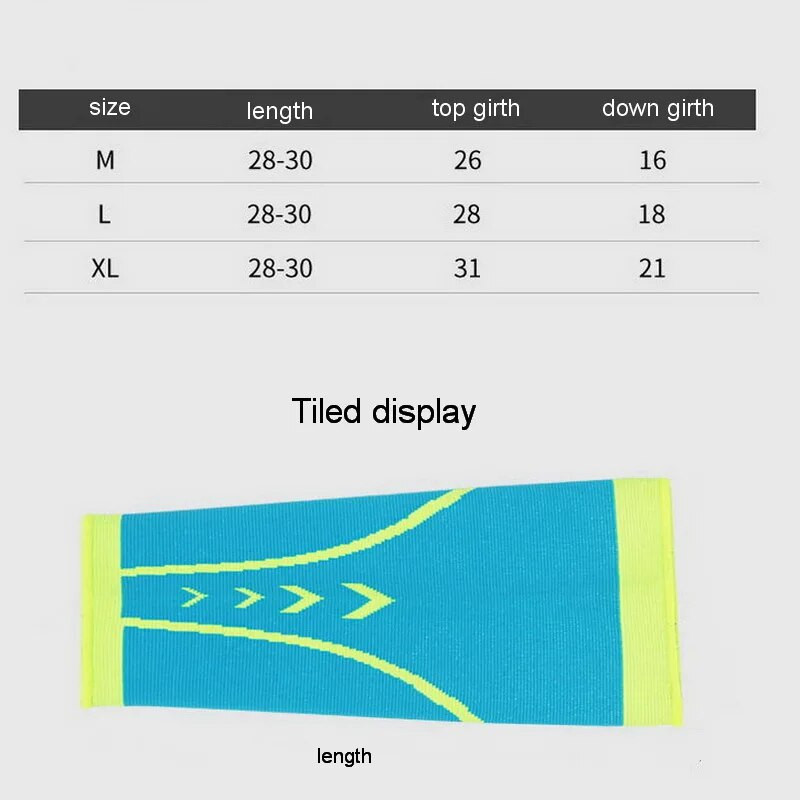 1 paar nailonist säärekompressioonvarrukaid meestele, naistele mõeldud jooksuvarustuse jalasoojendaja säärekaitse spordikaitse tarvik