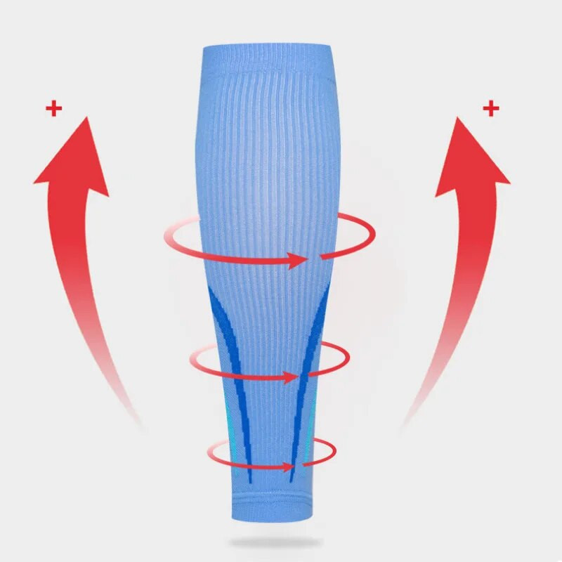 1 чифт компресионен ръкав за прасеца Мъже и жени -20-30 mmHg компресионен ръкав за шина за пищял Възстановяване на разширени вени, разкъсан прасец, облекчаване на болката