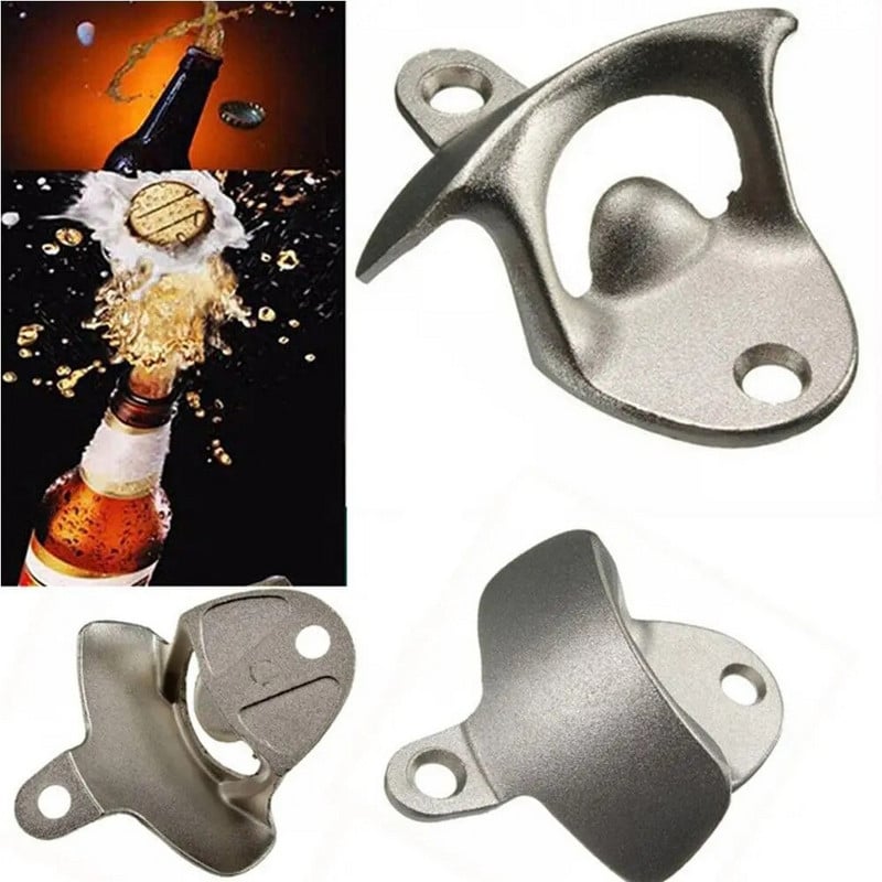 Roostevabast terasest baariklubi tarvikud kuummüük Pudeliavaja Seinale kinnitatav avaja baar Õllesoodakork Tööriistad Fikseeritud veiniavaja