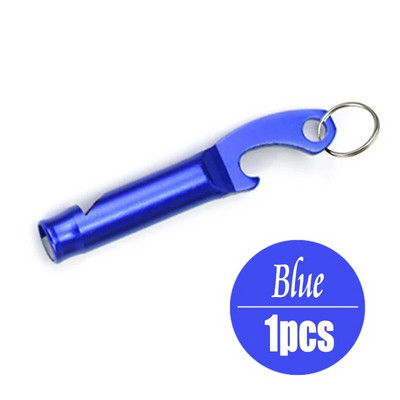 Putpelių 1vnt Daugiafunkcinis švilpuko raktų pakabukas aliuminio lydinio butelių atidarytuvas švilpukas butelių atidarytuvas gelbėjimo švilpukas nuoroda