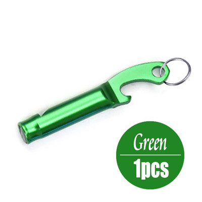 Putpelių 1vnt Daugiafunkcinis švilpuko raktų pakabukas aliuminio lydinio butelių atidarytuvas švilpukas butelių atidarytuvas gelbėjimo švilpukas nuoroda