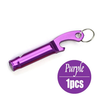 Putpelių 1vnt Daugiafunkcinis švilpuko raktų pakabukas aliuminio lydinio butelių atidarytuvas švilpukas butelių atidarytuvas gelbėjimo švilpukas nuoroda