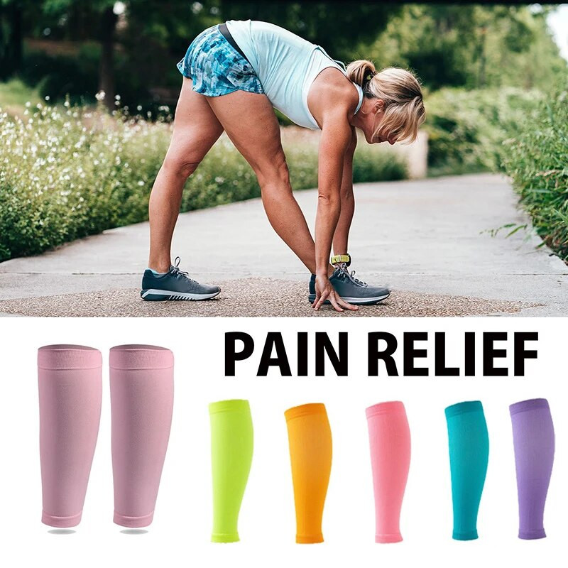 1 par sportskih kompresijskih čarapa za noge s rukavima za potporu potkoljenice Kompresijske čarape za trčanje potkoljenice Medicinske čarape protiv proširenih vena