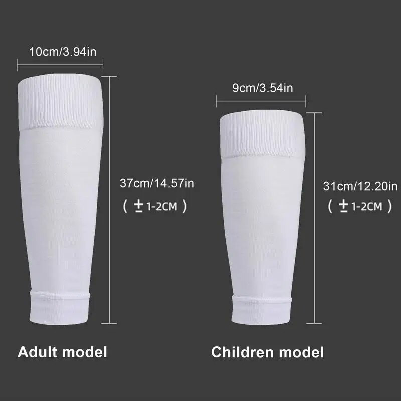 Kompresijske čarape za noge bez stopala, prozračne nogometne štitnike za potkoljenice, čarape s rukavima za nogometne štitnike za potkoljenice, dječje nogometne kanilere