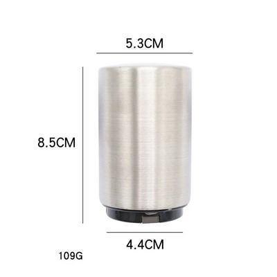 Radošs magnētiskais automātiskais alus pudeļu attaisāmais virtuves iekārta nerūsējošā tērauda presējamā vāka alus korķviļķu rīki Portatīvie bāra sīkrīki