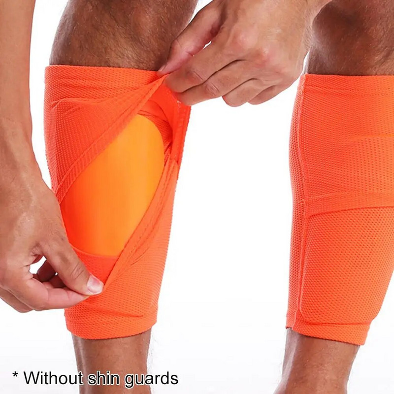 1 paar Spordiohutus Säärepadjad Varrukad Hingav jalgpall Säärehoidja Sääre sokid Nailonist jalakaitsevarrukad lastele Poistele Mehed