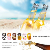 2023 Creative veinipudeliavaja uus multikas Paksu kassi küünis magnetimemisega pehme liimiga PVC külmkapi kleebis õllepurgiavaja