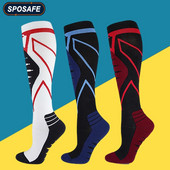1paar kompressioonsokid põlvedele kõrge veenilaiendite korral sukad meeste naiste spordisokid väsimusevastased valuvaigistavad kompressioonsukad