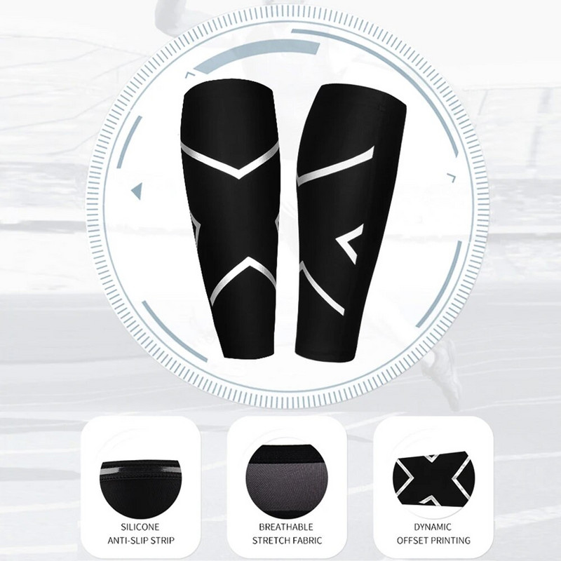 Sport Compression säärekaitsmed säärevarrukad sääretugi, mehed, naised, jalgrattasõit, sääresoojendajad jooksmine jalgpall korvpall spordi tugi