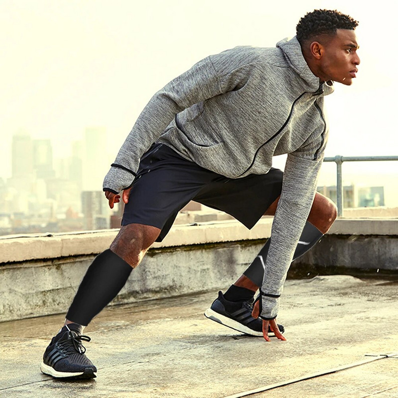 Sport Compression säärekaitsmed säärevarrukad sääretugi, mehed, naised, jalgrattasõit, sääresoojendajad jooksmine jalgpall korvpall spordi tugi