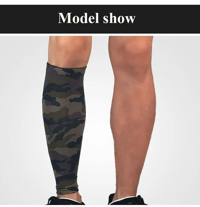 1 par Camo kompresijski rukav za noge Sportske čarape za trčanje Udlaga za potkoljenicu Ogrlica za vježbe na otvorenom