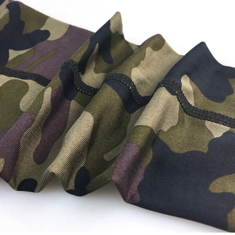 1 par Camo kompresijski rukav za noge Sportske čarape za trčanje Udlaga za potkoljenicu Ogrlica za vježbe na otvorenom
