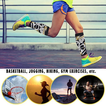 1 ζευγάρι αθλητικά μανίκια συμπίεσης γάμπας, Graffiti Street Cool Ins Κάλυμμα ποδιών Skateboard για άνδρες και γυναίκες Προστασία κνήμης για τρέξιμο