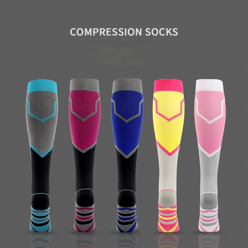 1 paar säärekompressioonsokke, veenilaiendite ravi meestele, naistele, õde, jooksmas 20–30 mmhg. Parimad lennureisid