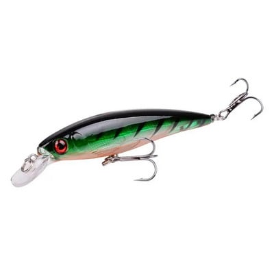 1vnt lazerinis Minnow žvejybos masalas 11cm 13G pesca kabliukai žuvies voblerio reikmenys crankbait dirbtinis japoniškas kietas masalas plaukimo masalas