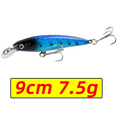 1vnt lazerinis Minnow žvejybos masalas 11cm 13G pesca kabliukai žuvies voblerio reikmenys crankbait dirbtinis japoniškas kietas masalas plaukimo masalas