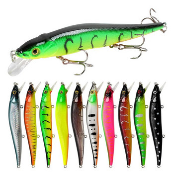 1 τμχ Fishing Lure 11,5cm/14g Minnow Crankbait Wobblers 3D Eyes Perch Τεχνητό δόλωμα Pike Carp Bait Swim Bait Fishing Pesca