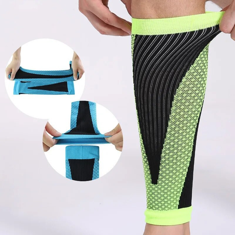 1 par jastučića za potkoljenice za odrasle, prozračnih, kompresijskih rukava za potkoljenicu, štitnika za sportove u zatvorenom, na otvorenom, za muškarce, žene, visoka elastična potpora za potkoljenicu