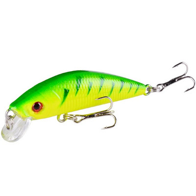 Aorace Minnow mamac za pecanje 70 mm 8 g 3D oči Crankbait vobler Umjetni plastični, tvrdi mamac pribor za pecanje