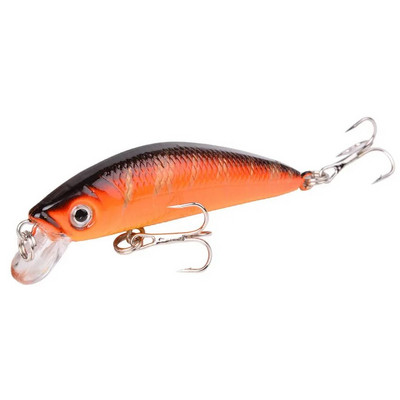 Aorace Minnow žvejybos masalas 70mm 8g 3D Eyes Crankbait vobleris dirbtinio plastiko kieto masalo žvejybos reikmenys