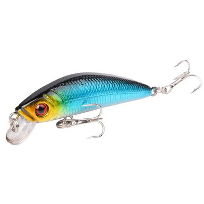 Aorace Minnow žvejybos masalas 70mm 8g 3D Eyes Crankbait vobleris dirbtinio plastiko kieto masalo žvejybos reikmenys