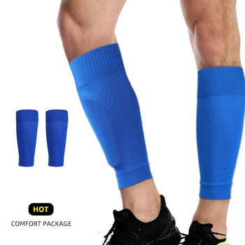 1 чифт футболни чорапи за прасеца с ръкав за тийнейджъри, тийнейджъри, чорапи за йога, професионален баскетбол, колоездене, бягане, крачоли, защитно облекло