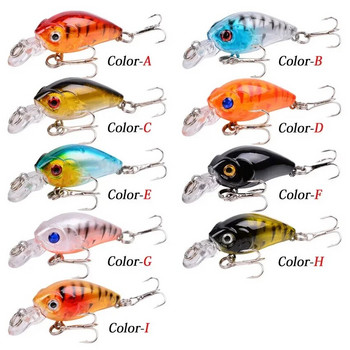 1 ΤΕΜ Minnow Fishing Lure 45mm 3,8g Crankbait Hard Bait Topwater Artificial Wobbler Bass Japan Fly Fishing Accessories