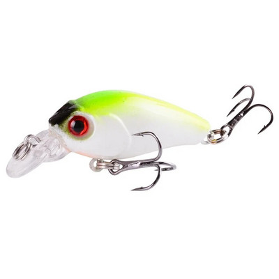 1 vnt Minnow žvejybos masalas 45 mm 3,8 g Crankbait kietas masalas Topwater dirbtinis vobleris Bass Japan Muselinės žvejybos priedai