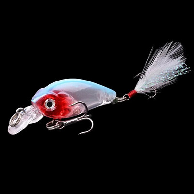 1 vnt Minnow žvejybos masalas 45 mm 3,8 g Crankbait kietas masalas Topwater dirbtinis vobleris Bass Japan Muselinės žvejybos priedai