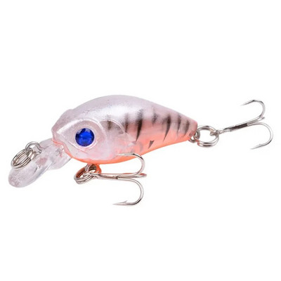 1 vnt Minnow žvejybos masalas 45 mm 3,8 g Crankbait kietas masalas Topwater dirbtinis vobleris Bass Japan Muselinės žvejybos priedai