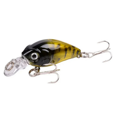 1 vnt Minnow žvejybos masalas 45 mm 3,8 g Crankbait kietas masalas Topwater dirbtinis vobleris Bass Japan Muselinės žvejybos priedai