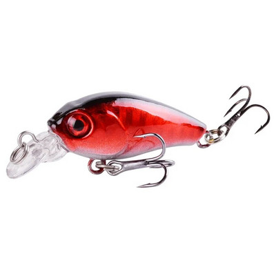 1 vnt Minnow žvejybos masalas 45 mm 3,8 g Crankbait kietas masalas Topwater dirbtinis vobleris Bass Japan Muselinės žvejybos priedai