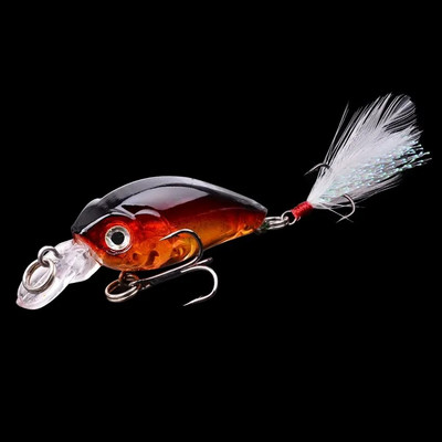 1 vnt Minnow žvejybos masalas 45 mm 3,8 g Crankbait kietas masalas Topwater dirbtinis vobleris Bass Japan Muselinės žvejybos priedai