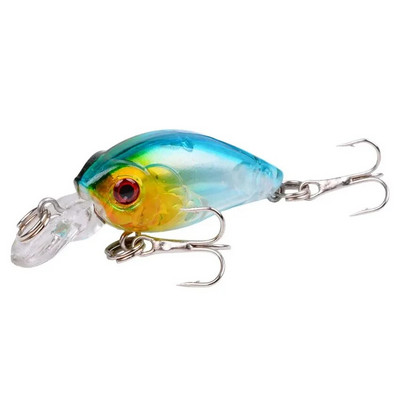 1 vnt Minnow žvejybos masalas 45 mm 3,8 g Crankbait kietas masalas Topwater dirbtinis vobleris Bass Japan Muselinės žvejybos priedai