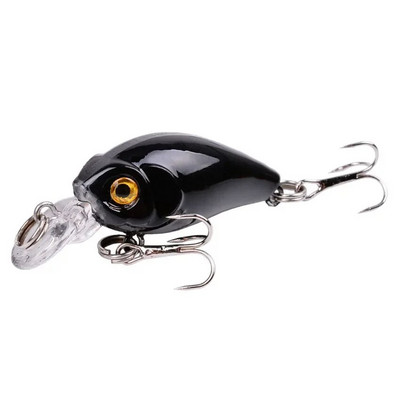1 vnt Minnow žvejybos masalas 45 mm 3,8 g Crankbait kietas masalas Topwater dirbtinis vobleris Bass Japan Muselinės žvejybos priedai