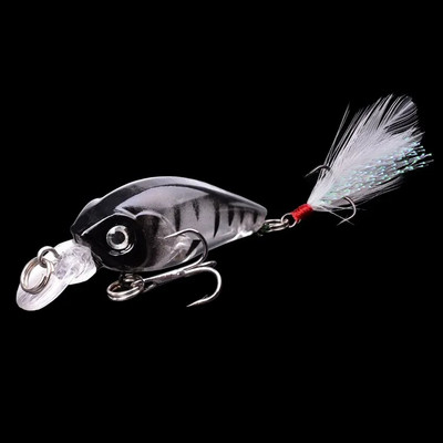 1 vnt Minnow žvejybos masalas 45 mm 3,8 g Crankbait kietas masalas Topwater dirbtinis vobleris Bass Japan Muselinės žvejybos priedai