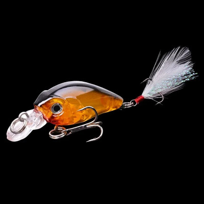 1 vnt Minnow žvejybos masalas 45 mm 3,8 g Crankbait kietas masalas Topwater dirbtinis vobleris Bass Japan Muselinės žvejybos priedai