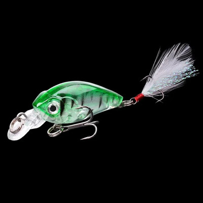 1 vnt Minnow žvejybos masalas 45 mm 3,8 g Crankbait kietas masalas Topwater dirbtinis vobleris Bass Japan Muselinės žvejybos priedai