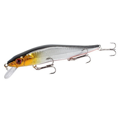 1tk Kalasööt 115mm/14g Minnow Crankbait Voblerid 3D Eyes Ahvena tehissööt haugi karpkala sööt ujumissööt kalapüügi Pesca