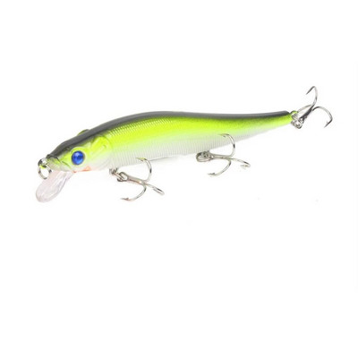 1tk Kalasööt 115mm/14g Minnow Crankbait Voblerid 3D Eyes Ahvena tehissööt haugi karpkala sööt ujumissööt kalapüügi Pesca