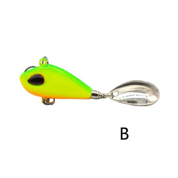 OUTKIT Νέο Μεταλλικό Mini VIB With Spoon Fishing Lure 6g10g17g25g 2cm Καρφίτσα ψαρέματος Crankbait Vibration Spinner Sinking Bait