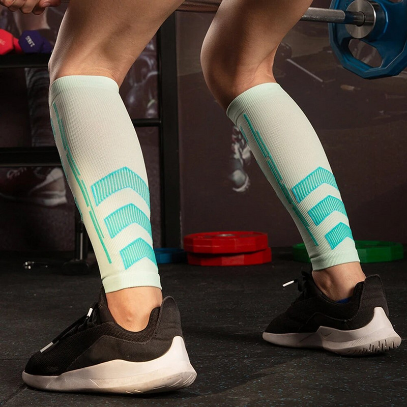 2бр. Компресионен ръкав за прасеца Мъже Жени, 20-30 mmHg Компресионен ръкав за шина за пищял Възстановяване на разширени вени, разкъсан прасец и облекчаване на болката