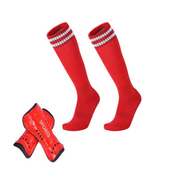 1 чифт Shin Guard Pad Sleeve Sock Sports Soccer Nog Support Football Compression Calf Sleeve Shinguard за възрастни тийнейджъри деца