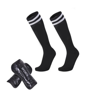 1 чифт Shin Guard Pad Sleeve Sock Sports Soccer Nog Support Football Compression Calf Sleeve Shinguard за възрастни тийнейджъри деца