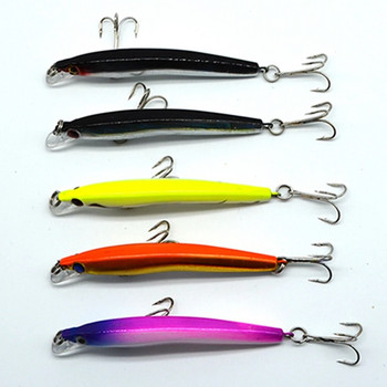 1 τεμ. Laser Minnow Fishing Lure 8cm/3,15in 5g/0,18oz αγκίστρια pesca wobbler crankbait τεχνητό γιαπωνέζικο σκληρό δόλωμα swimbait