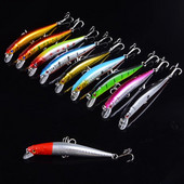 1 vnt Lifelike Minnow žvejybos masalas 9,7 cm 8,2 g Swimbait plūduriuojantys vobleriai Popper žvejybos masalas Pesca su 3D akimis