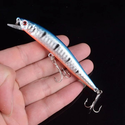 1 vnt Lifelike Minnow žvejybos masalas 9,7 cm 8,2 g Swimbait plūduriuojantys vobleriai Popper žvejybos masalas Pesca su 3D akimis