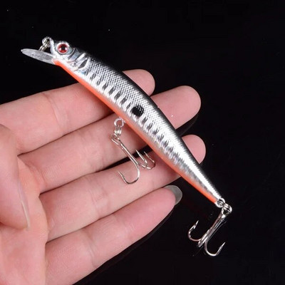 1 vnt Lifelike Minnow žvejybos masalas 9,7 cm 8,2 g Swimbait plūduriuojantys vobleriai Popper žvejybos masalas Pesca su 3D akimis