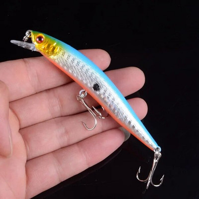 1 vnt Lifelike Minnow žvejybos masalas 9,7 cm 8,2 g Swimbait plūduriuojantys vobleriai Popper žvejybos masalas Pesca su 3D akimis