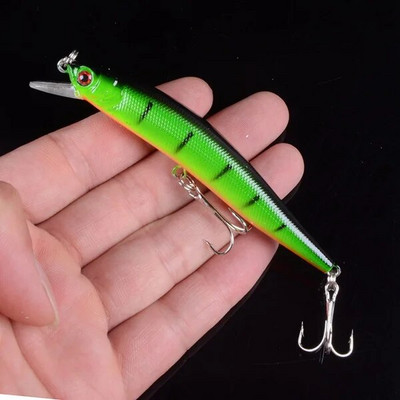 1 vnt Lifelike Minnow žvejybos masalas 9,7 cm 8,2 g Swimbait plūduriuojantys vobleriai Popper žvejybos masalas Pesca su 3D akimis